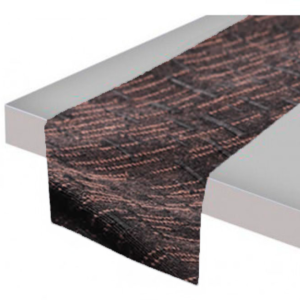 Runner 230x40 Marrone Effetto Lino