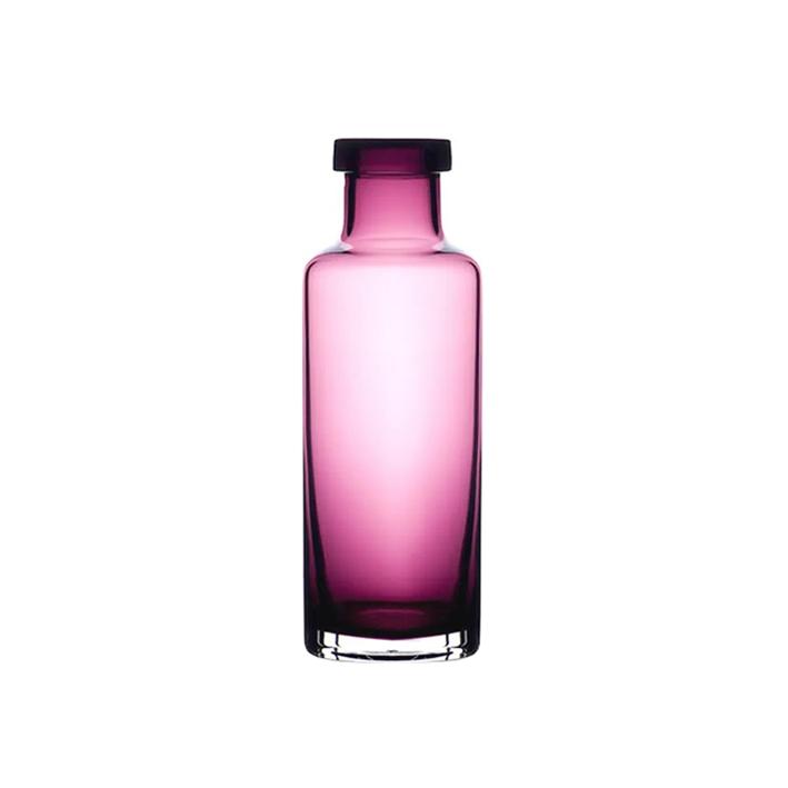 Bottiglia in vetro lilla h. cm 21 ø cm 7