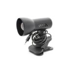 Faretto con morsetto Nero e Lampadina 75W