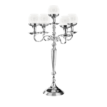 Candelabro in acciaio a 5 luci h. cm 69