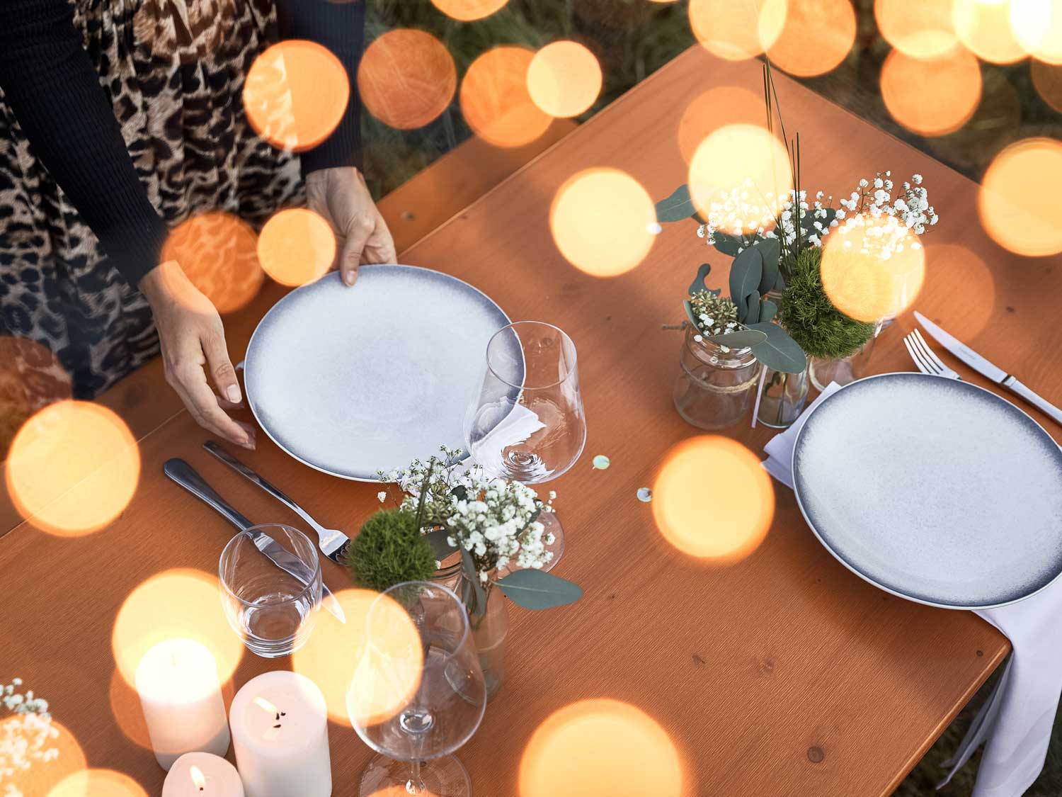 Set tavolo e panche Birreria - colore ocra