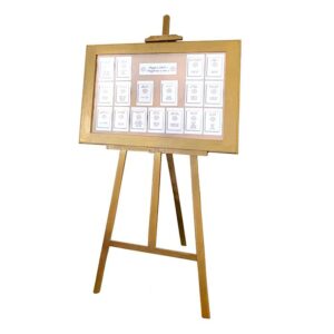 Tableau de mariage con cavalletto col. oro h. 160 cm