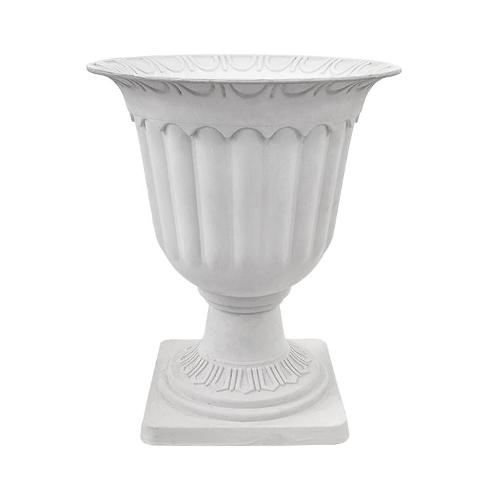 Vaso stile Impero col. bianco h. 42 cm