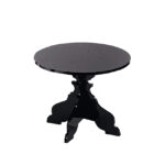 Alzata Barocca Bassa Piano Tondo cm ø 26 h 21 cm - Nera