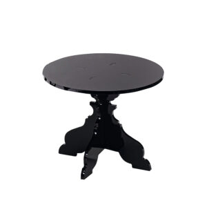 Alzata Barocca Bassa Piano Tondo cm ø 26 h 21 cm - Nera